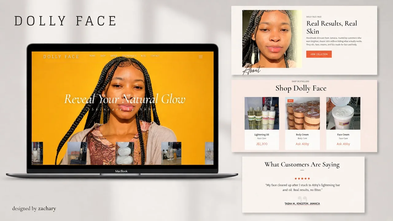Dolly Face website
