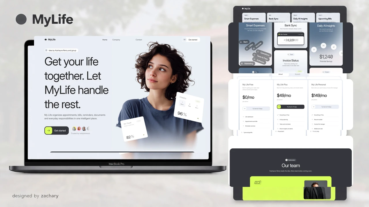 MyLife product website