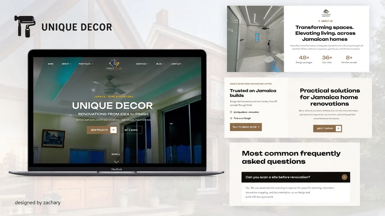 Unique Decor website